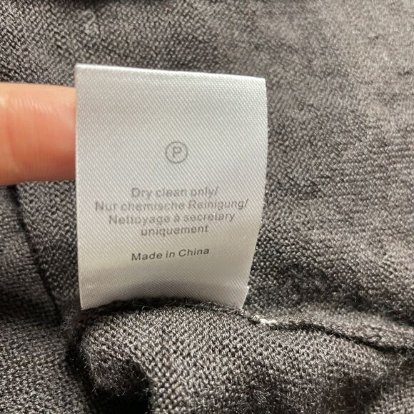 Poetry Silk Floral Panel Merino Wool Long Sleeve Plum Shift Dress Women's Size 8 - Picture 9 of 16